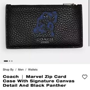 Coach Black Panther Wallet Mini
